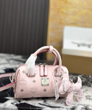 MCM Ella Mini Boston Pillow Bag