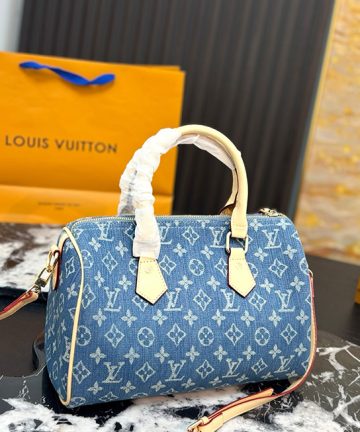 Louis Vuitton Monogram Denim Speedy Pillow Bag