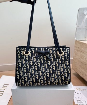 Dior Oblique Bow Tote Bag