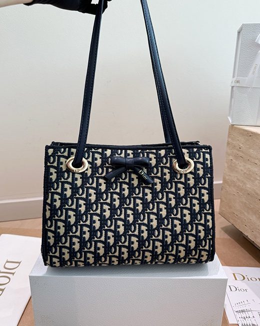 Dior Oblique Bow Tote Bag