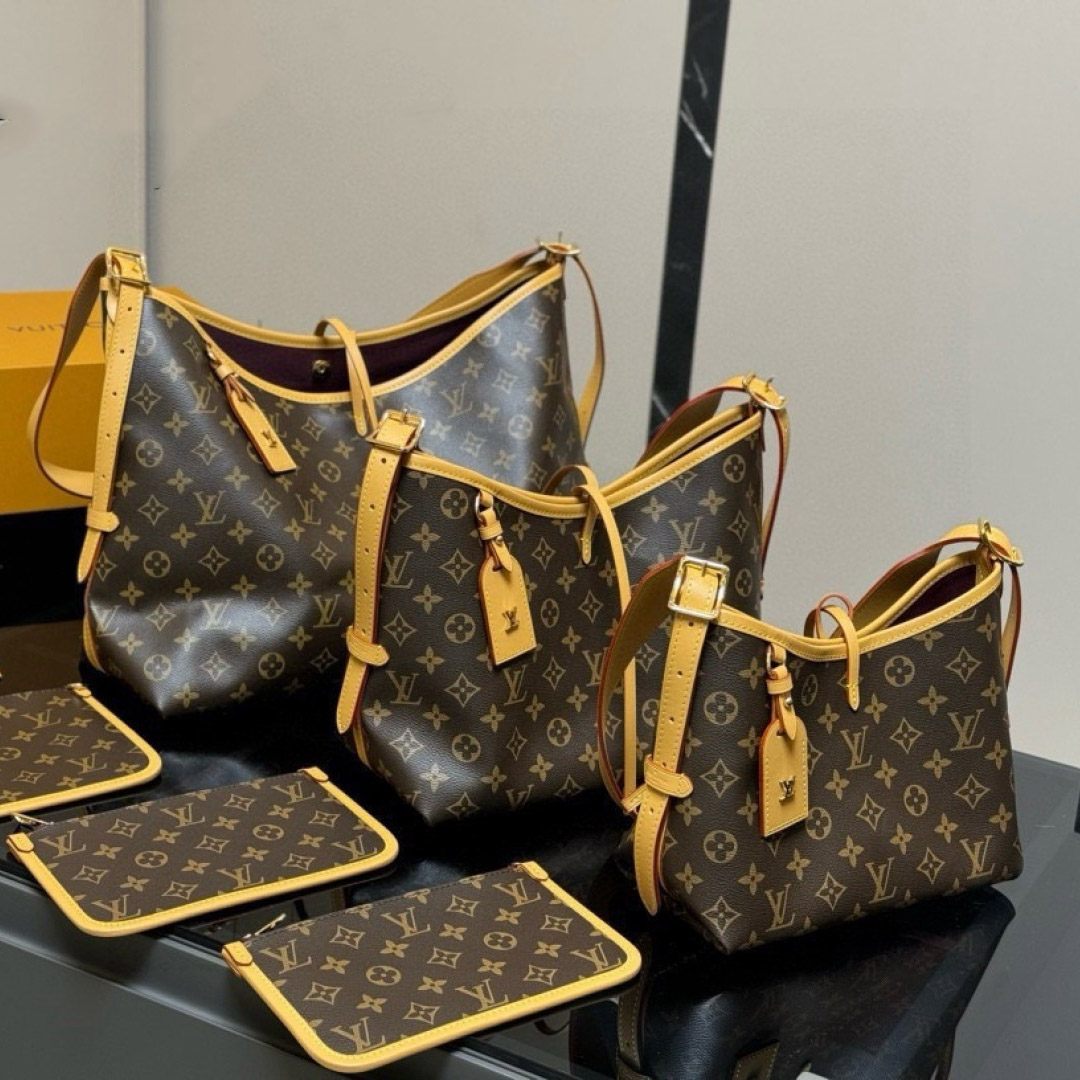 LV Low Key Hobo Monogram Shoulder Bag with Detachable Pouch for Daily Commute - L